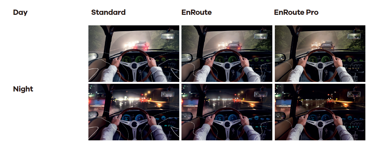 The difference in day and night driving with EnRoute